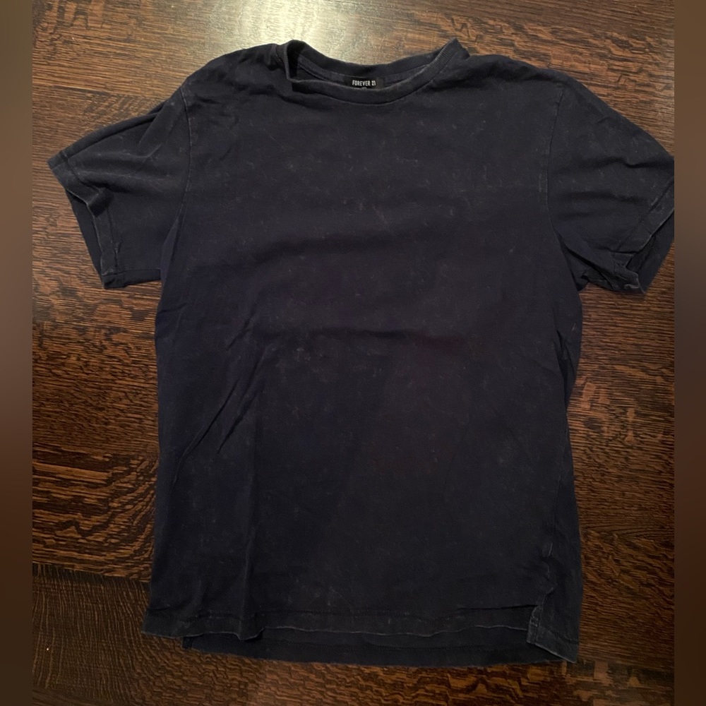 Black acid wash boyfriend T shirt